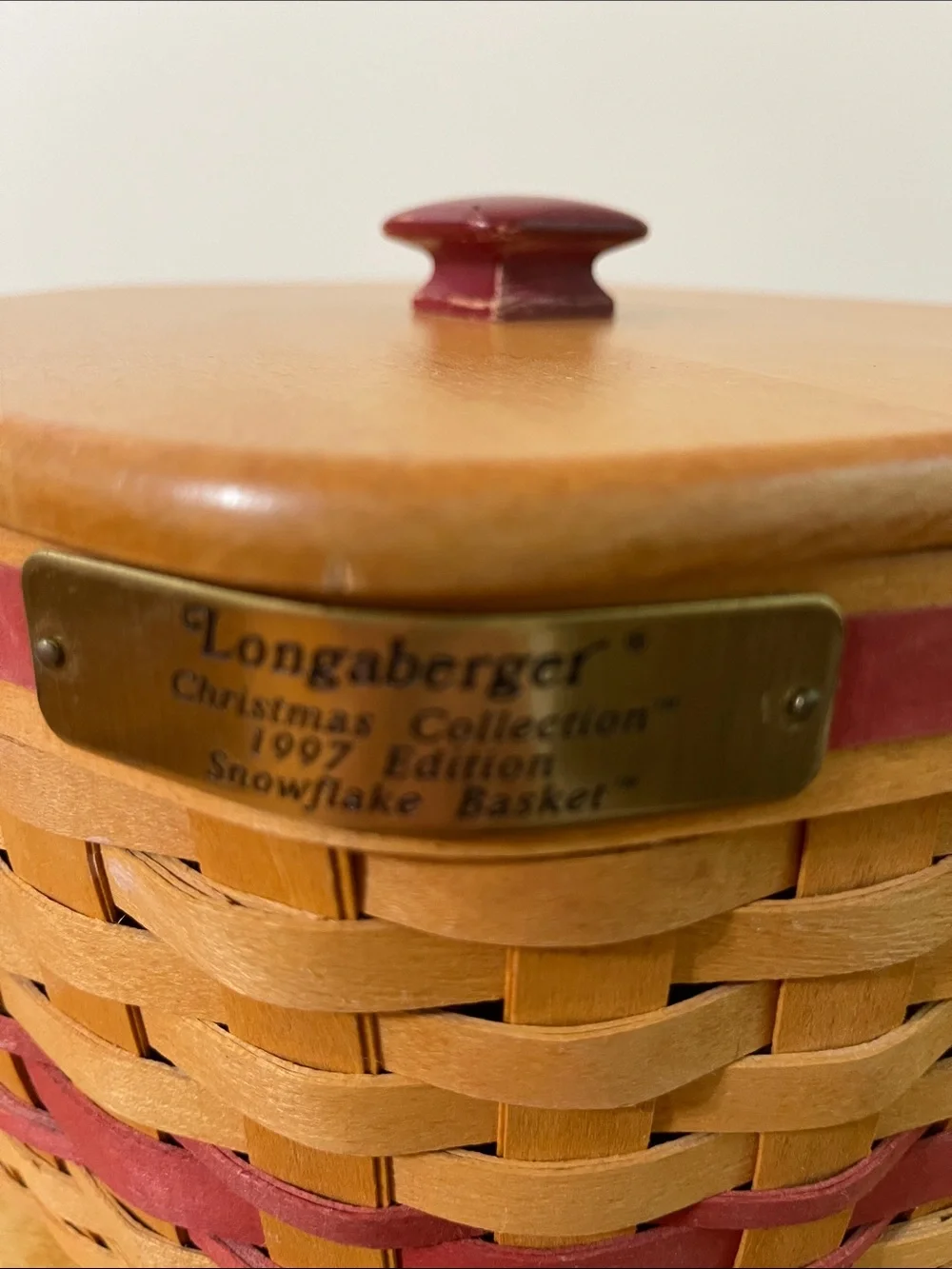Longaberger 1997 Snowflake Combo